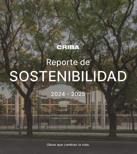 Cover of CRIBA's 2024-2025 Sustainability Report